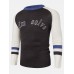 Mens Color Block Letter Embroidery Crew Neck Knitted Pullover Sweaters